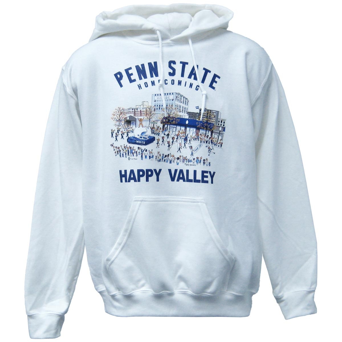 white hooded sweatshirt Penn State Homecoming 2025